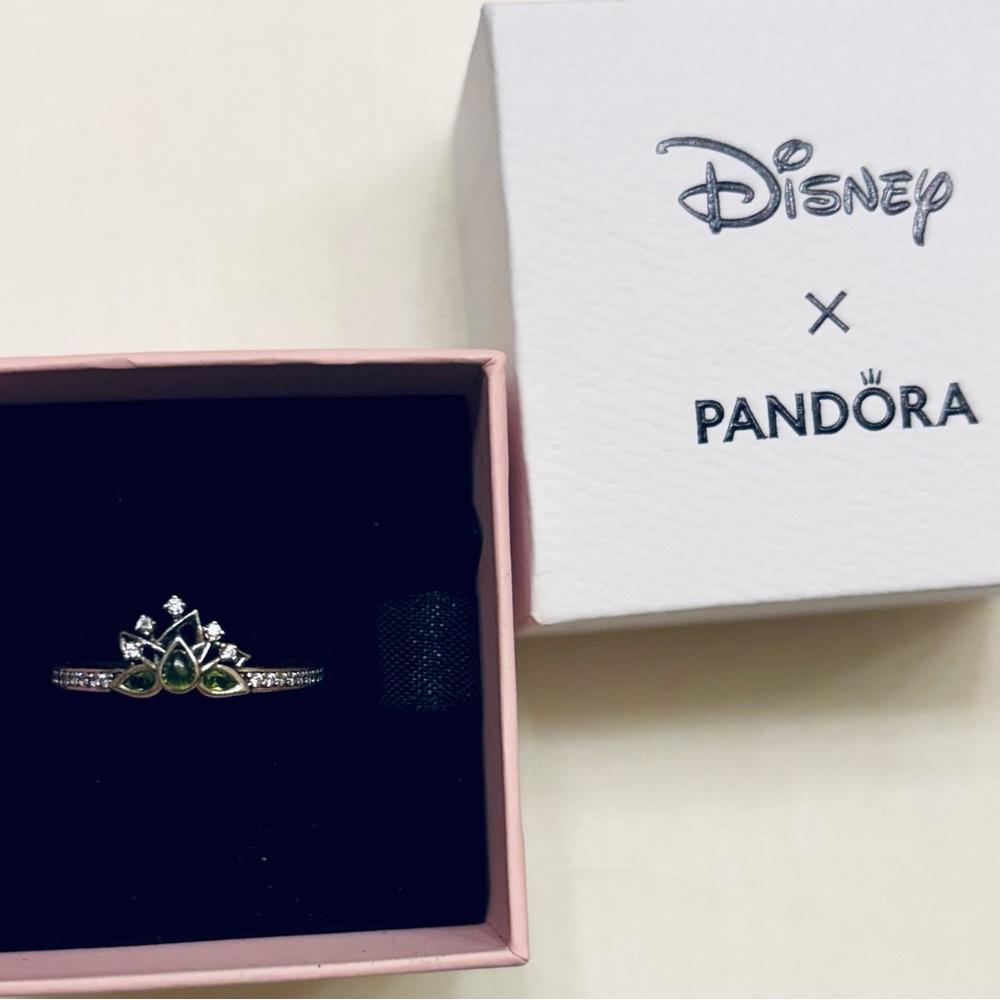 Disney x Pandora Silver TIANA Ring Size:7
